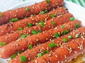 香喷喷的香炸火腿肠就ok了。