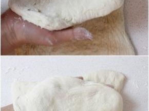 醒发中途，将面团每30分钟进行一次三叠。