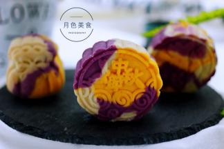 彩色的月饼更是有逆天之美。
