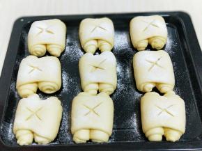 依次做好的纹路。