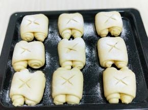 依次做好的纹路。