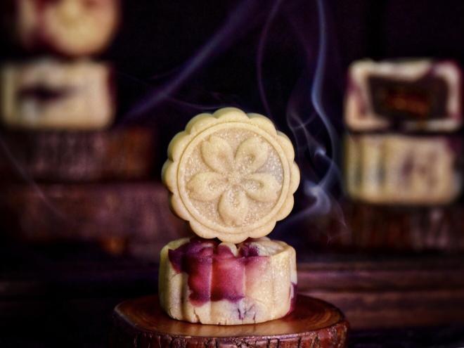 桃山皮流心月饼