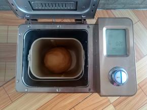 面团收圆，放回面包机中继续发酵