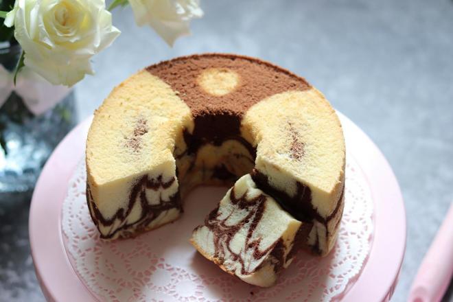 双色戚风蛋糕