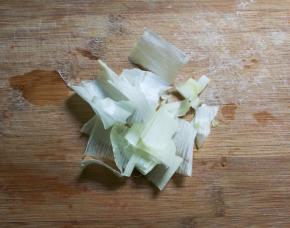大葱切开