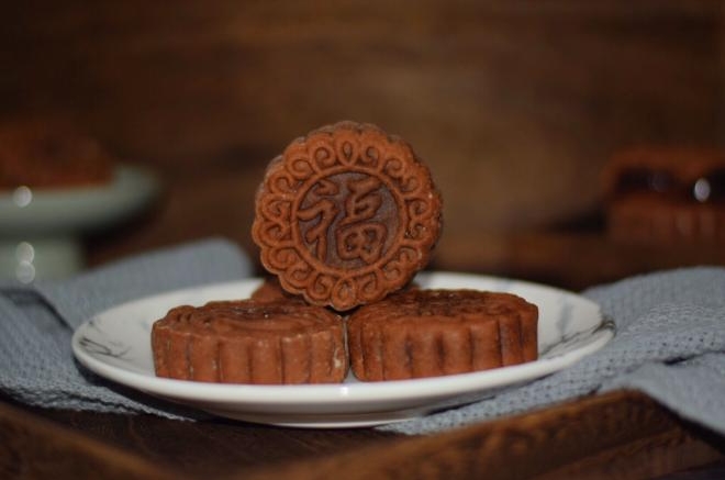 巧克力流心月饼