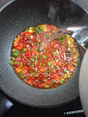 加入少许的开水。