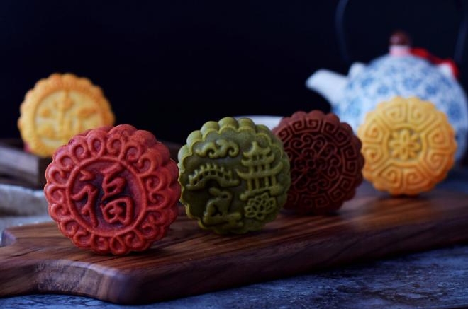 彩色月饼