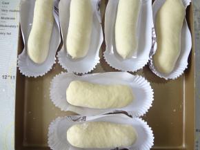 全部做好后放入纸托，开始二发36度75%湿度发酵50分钟