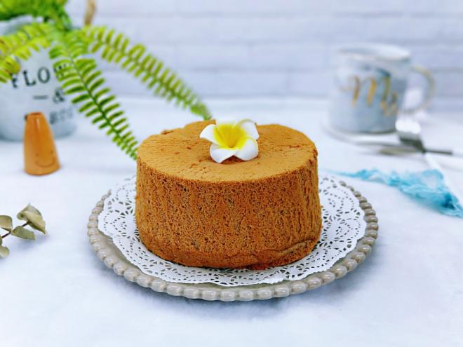 六寸可可戚风蛋糕