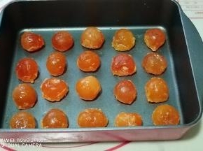 放入烤盘进烤箱烤5分钟