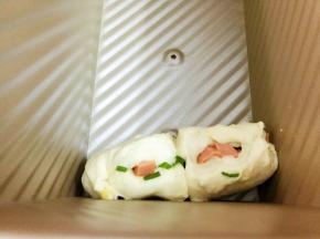 放入吐司盒里