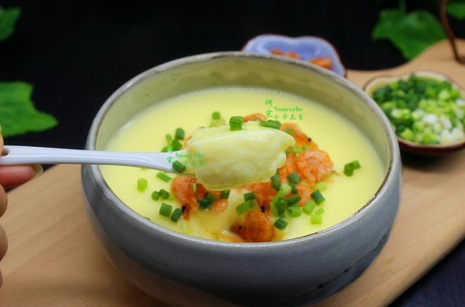 磷虾蒸滑蛋
