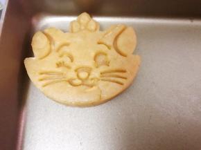 没有饼干模具的，可以分为20克一个的小球，用叉子压扁出形状