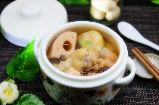 马蹄莲藕炖鸡汤