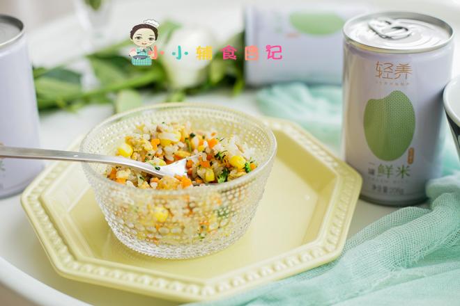 12个月以上辅食 玉米肉末炒蛋饭