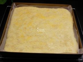 发酵好，从烤箱内取出，把水要取出，刷一层全蛋液，然后均匀的撒一层白芝麻。白芝麻建议炒熟会更加香。
