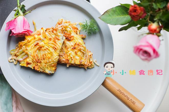 12个月以上番茄肉末夹心面条饼