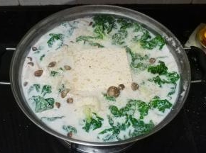 加入蒜盐调味