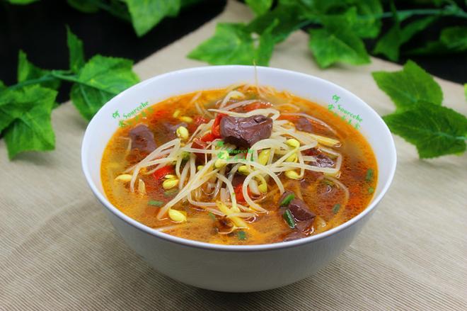 豆芽猪血汤