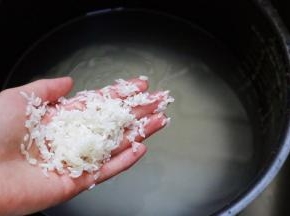 清洗2-3遍即可，不要过度揉搓，然后沥干水分。