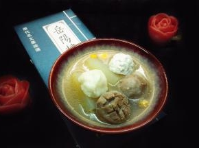 饮汤吃饭