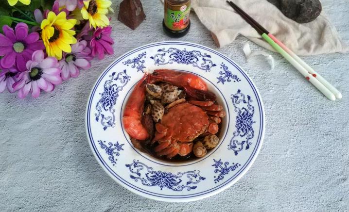 花雕吮指熟醉海鲜烩