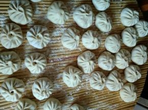 将包好的肉包稍微显5分钟，就可以上锅蒸10分钟，不要马上开盖，最好闷5分钟在开