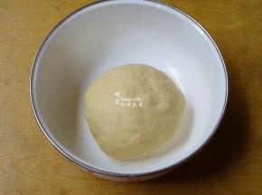 拌均揉成光滑的面团，盖上保鲜膜，静放10分钟发酵、松弛。