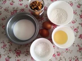 1.	将需要的食材称重准备好备用，