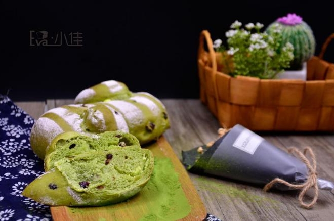抹茶奶酪软欧包