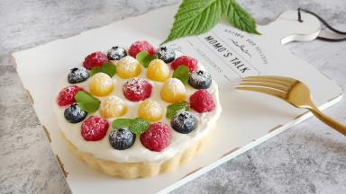 上面撒一层糖粉就完成了。