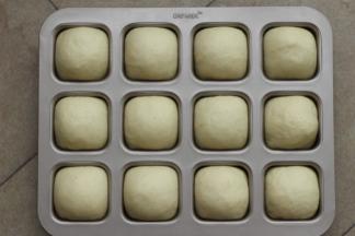 送入烤箱开启发酵档进行二发，也可以烤箱不通电在烤箱底部放一碗热水进行二发，大约40分钟左右，发酵至2倍大