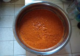 充分拌匀成辣椒酱备用。