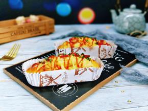 烤好后取出烤盘。