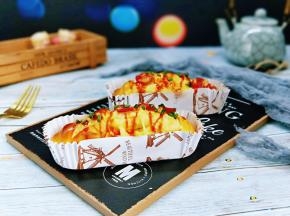 烤好后取出烤盘。