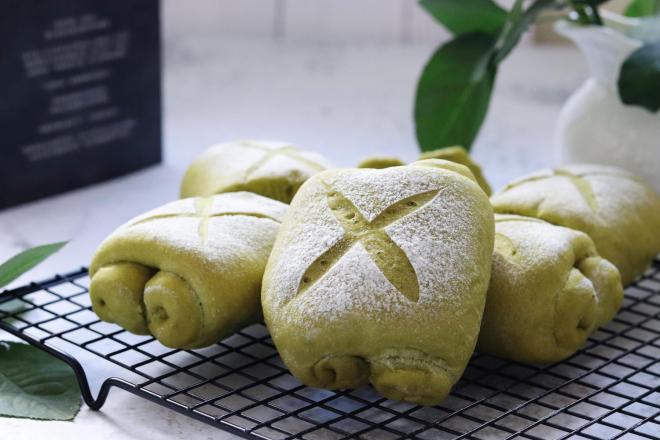 菠菜蔓越莓小面包，营养美味