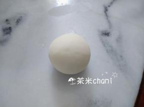 全部的材料拌匀后，揉成光滑面团。
再平均分成每个40克的剂子，排气，揉圆。