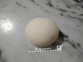 全部材料拌匀，揉成光滑面团。