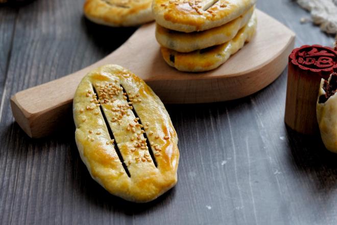 豆沙牛舌饼