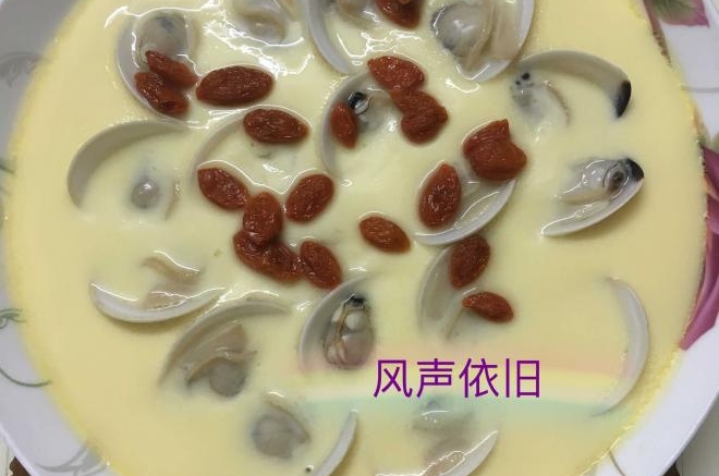 沙白螺蒸水蛋