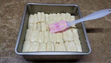 抹上剩余的练乳酱