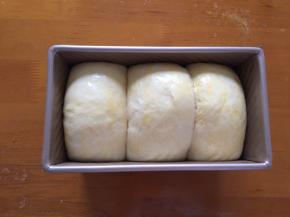 发酵至9分发，刷上蛋液，放入预热好的烤箱180度，中下层，，40分钟