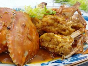 哇！美味来了，蟹肉好入味啊！