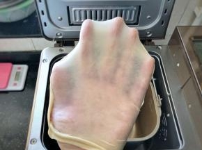 4、和面功能结束后，面团达到完全扩展阶段。