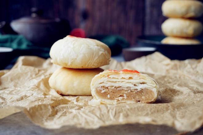 蔓越莓豆沙酥饼