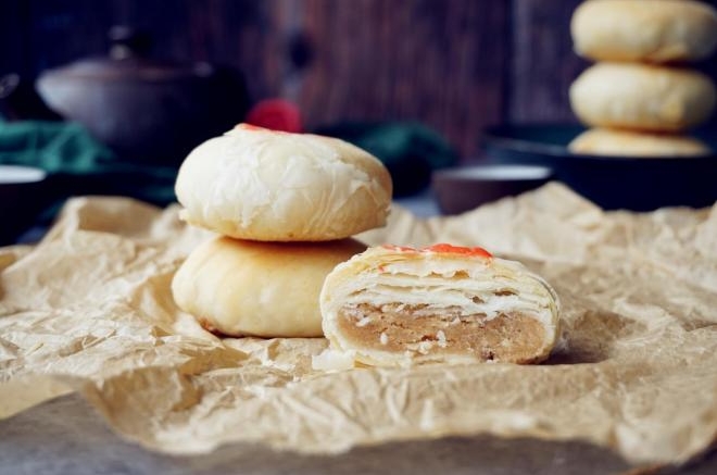 蔓越莓豆沙酥饼