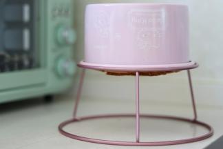 出炉后，震出热气，倒扣到蛋糕专用的晾架上，彻底晾凉，之后徒手或者借助脱模刀脱模。