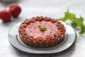 3小时或更久后等山楂凝固成型。