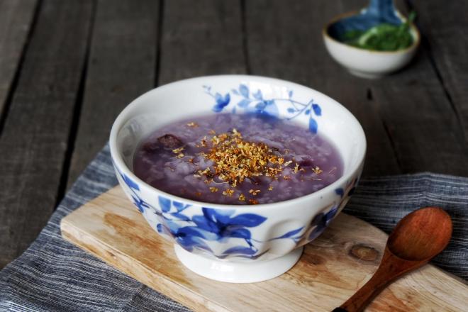 桂花紫薯粥